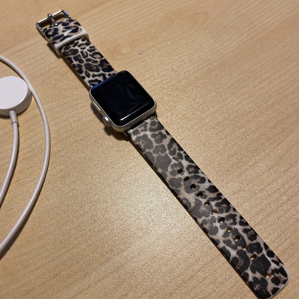 Apple Watch with charge and strap Series 3  38mm face